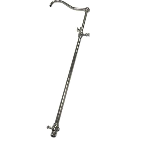 Kingston Brass CCR6171 Vintage 60" Add On Shower W/ 17" Shower Arm, Polished Chrome CCR6171